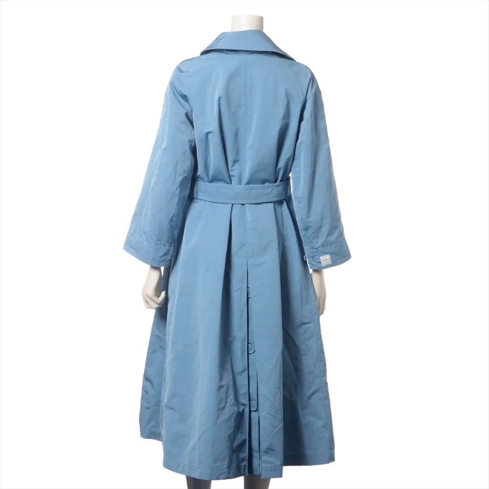 Incredible First Lady style Max Mara Stylish Blue Trench Coat, 😱🤯 - Picture 2 of 5